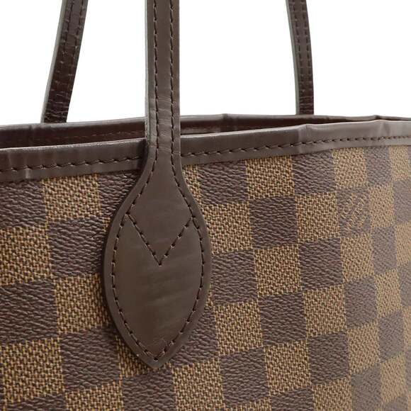 LOUIS VUITTON Authentic Brown Damier Neverfull PM Shoulder Bag - Picture 6 of 9